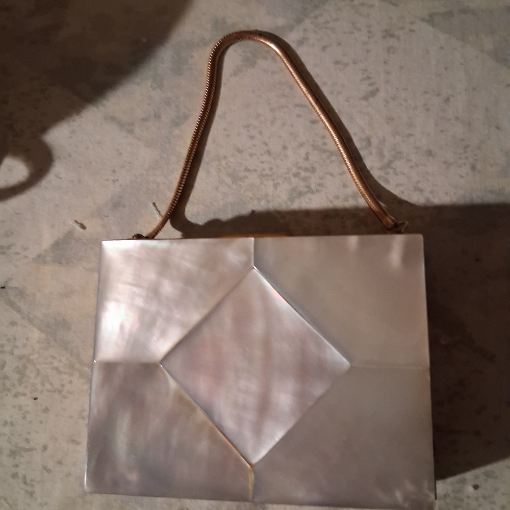 Elegant Pearl White Handbag
